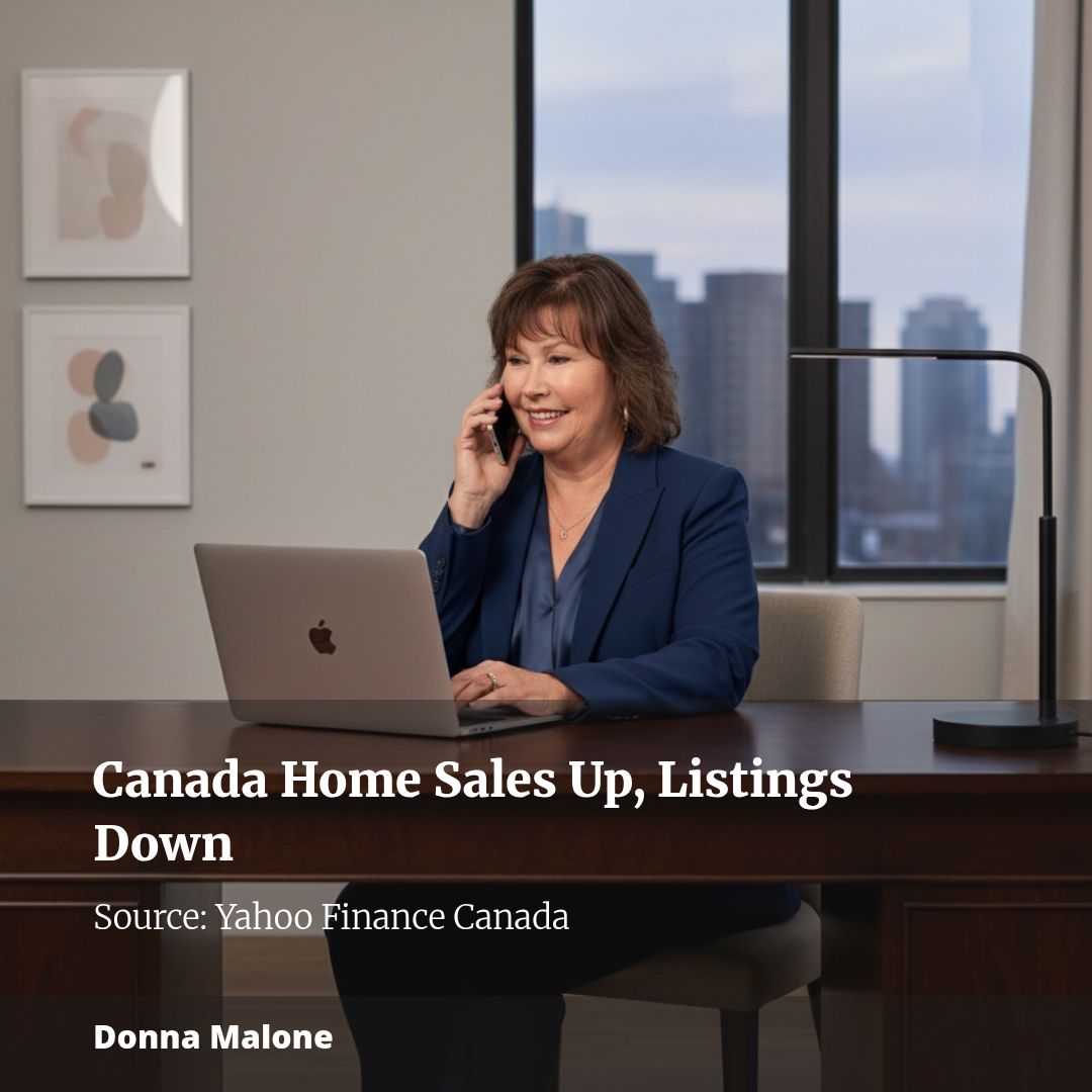 CREA data shows home sales up 0.5% while new listings fall 1.6% — regional markets shift toward balanced territory